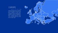 Modelo Power Point de un plan de empresa con mapa de Europa