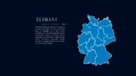 Modelo Power Point de un plan de empresa con mapa de Alemania